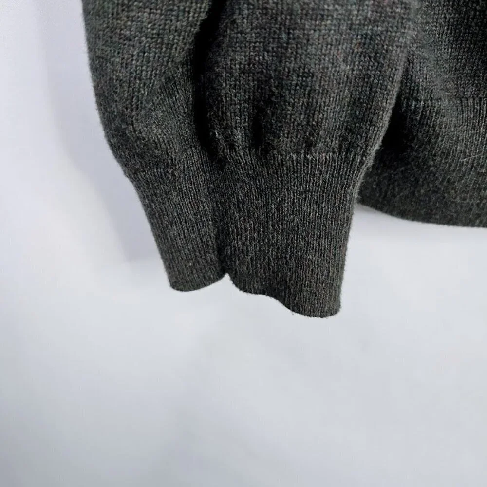 CHAPS RALPH LAUREN Men's Pullover Sweater Size XL CHARCOAL GRAY Cotton Cashmere - Picture 6 of 7
